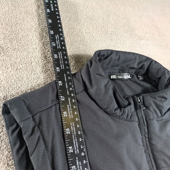 Travis Mathew Men’s L Quilted Full Zip Vest Black Performance Golf Casual - Picture 4 of 9